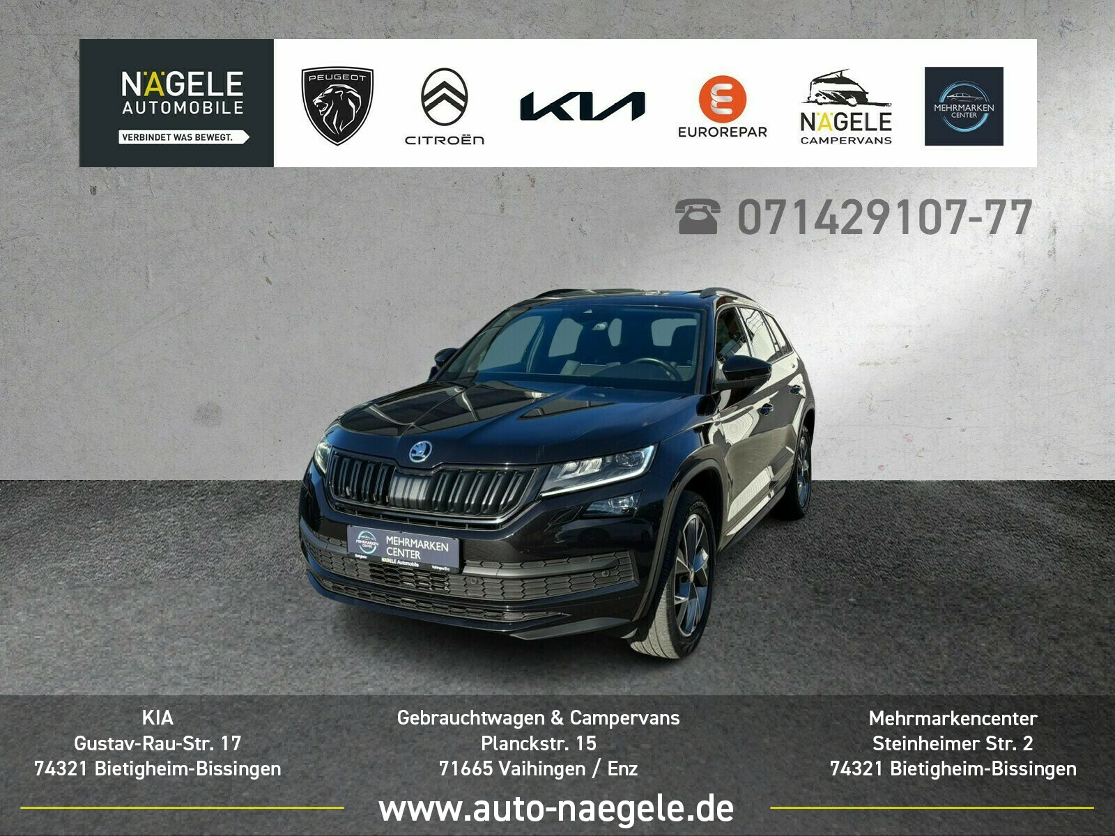Kodiaq 2.0 TDI Sportline|Navi+Kessy+Pano+ACC LED