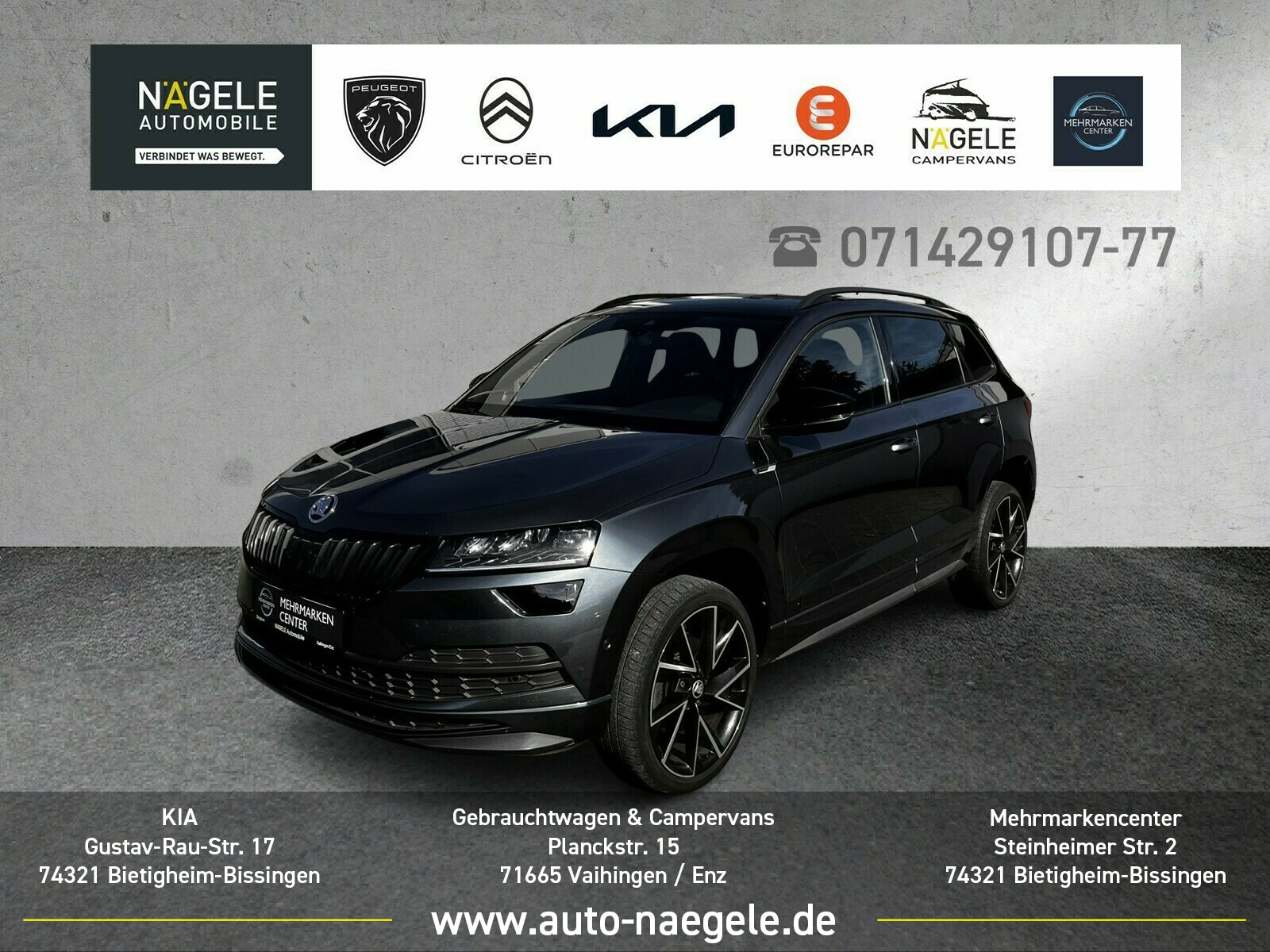 Karoq 1.5 TSI Sportline|ACC+RFK+Canton+Pano+AHK