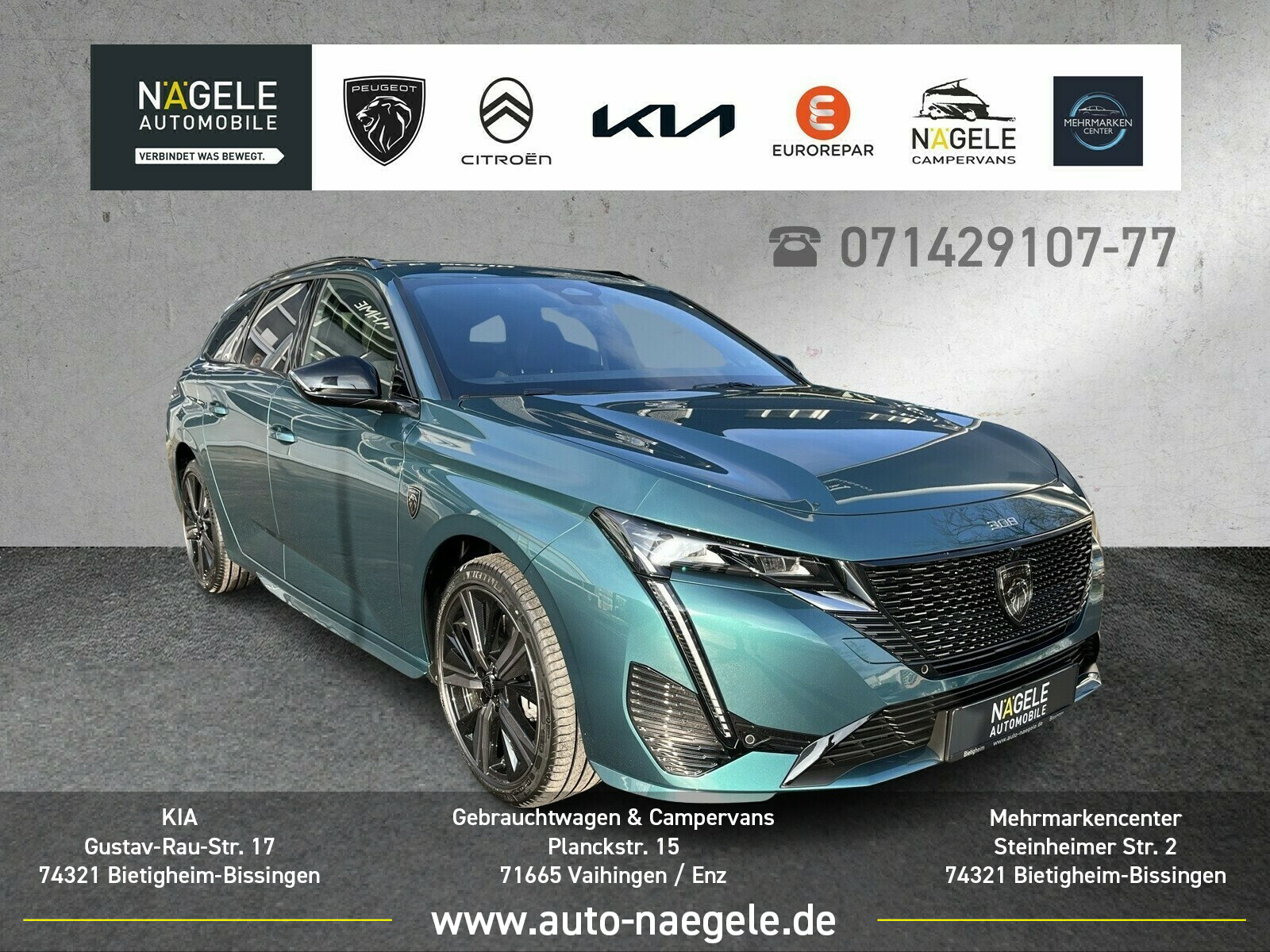 308 SW PHEV GT|Navi+LED+Leder+Massage+360°Kamera