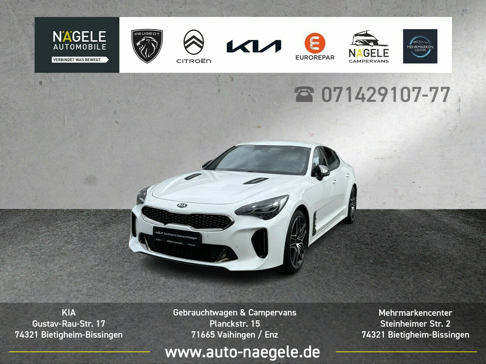 Stinger GT 3.3 T-GDI V6|Memory+HeadUp+Sitzbelüft