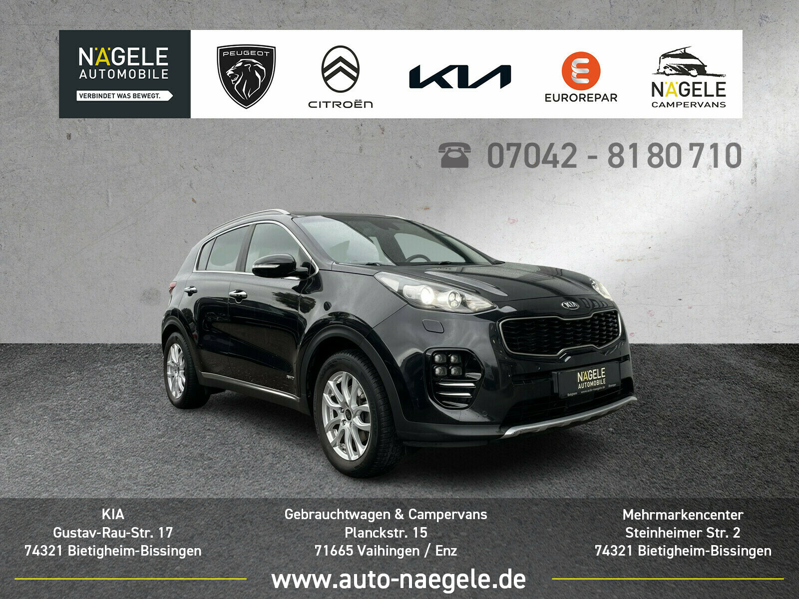 Sportage 2.0 CRDi GT Line 4WD+AHK 2200kg+Leder