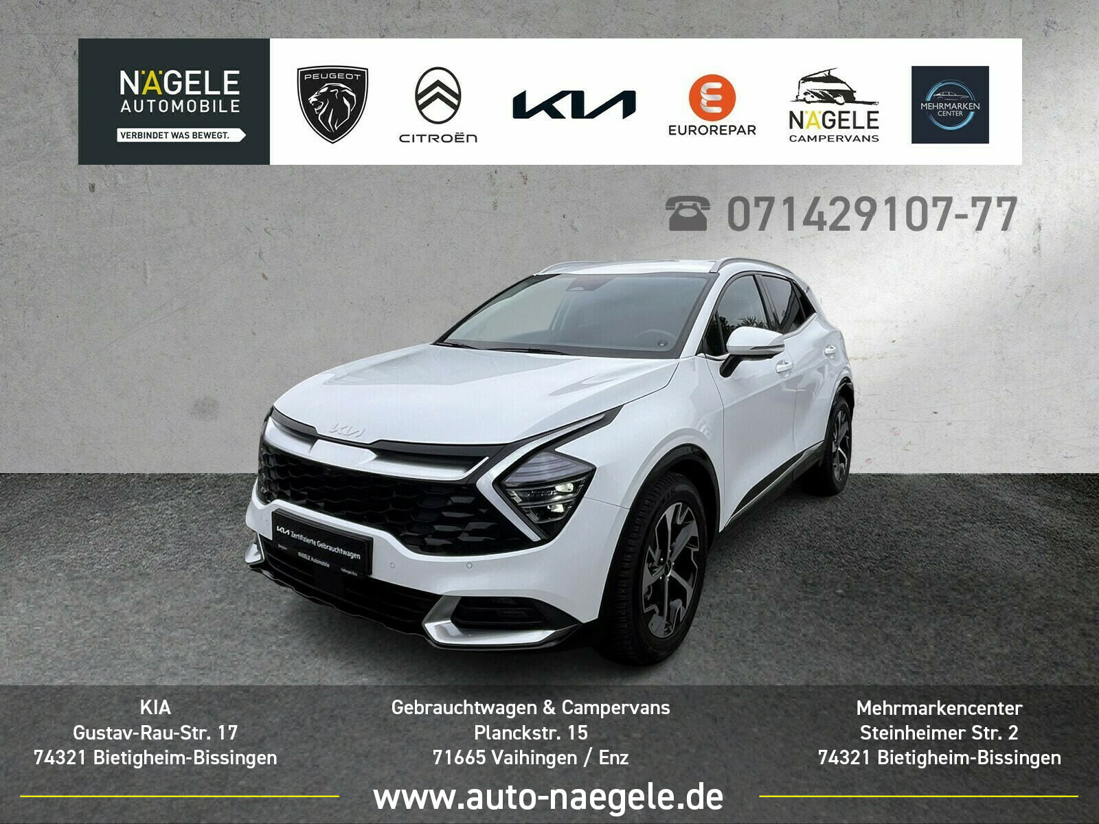 Sportage 1.6 T-GDI Spirit|ACC+Navi+Teilleder+SHZ