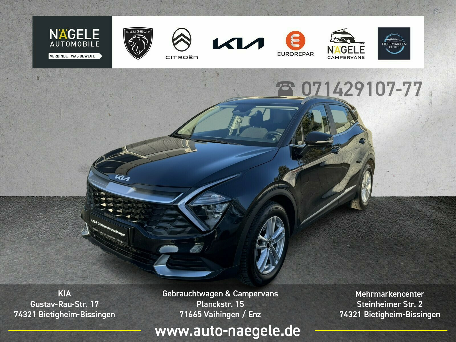 Sportage 1.6 T-GDI Edition 7+Klimaanlage+LED