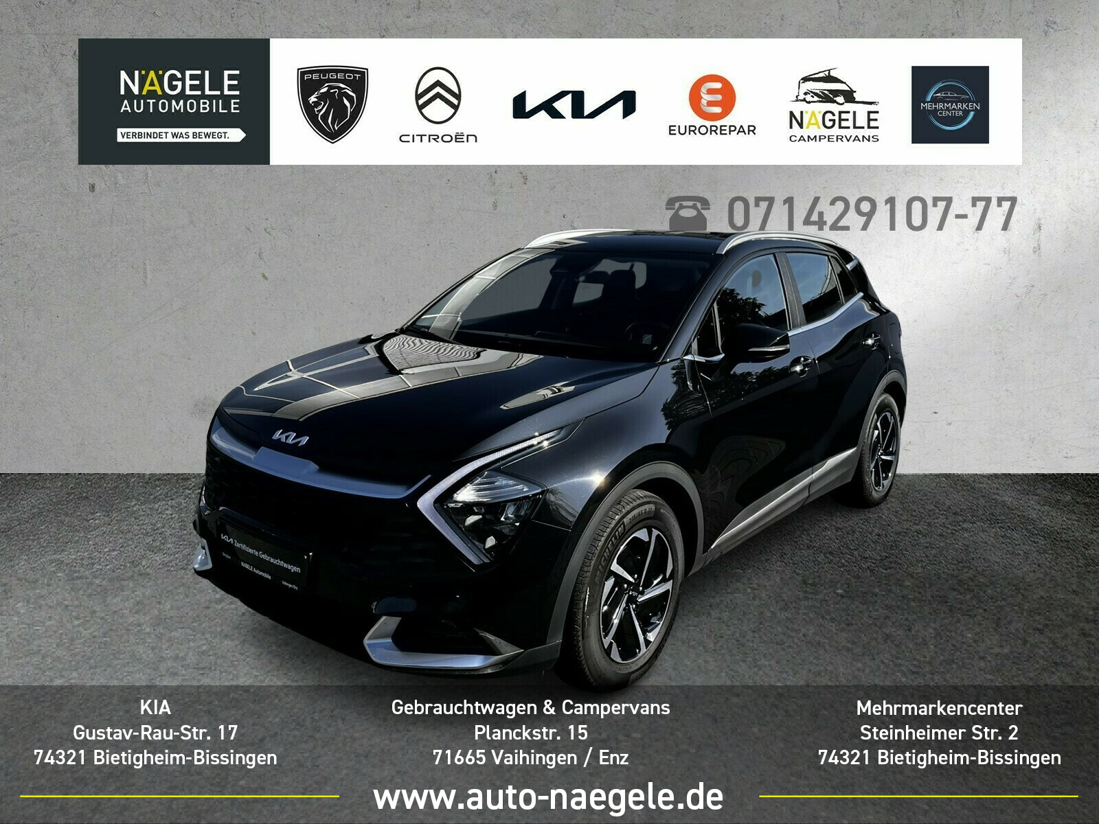 Sportage 1.6 TGDI Vision|LED+NAVI+SHZ+CARPLAY