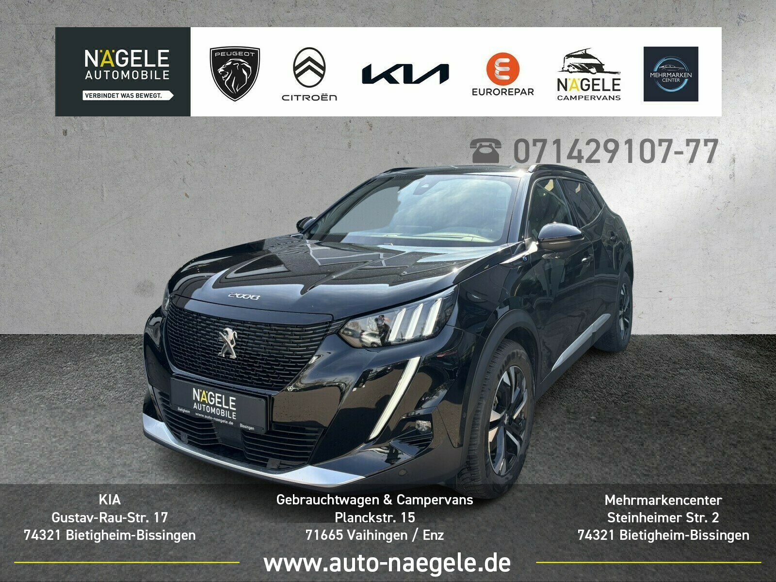 e-2008 GT Elektromotor|Navi| Wärmepumpe|SZH LED