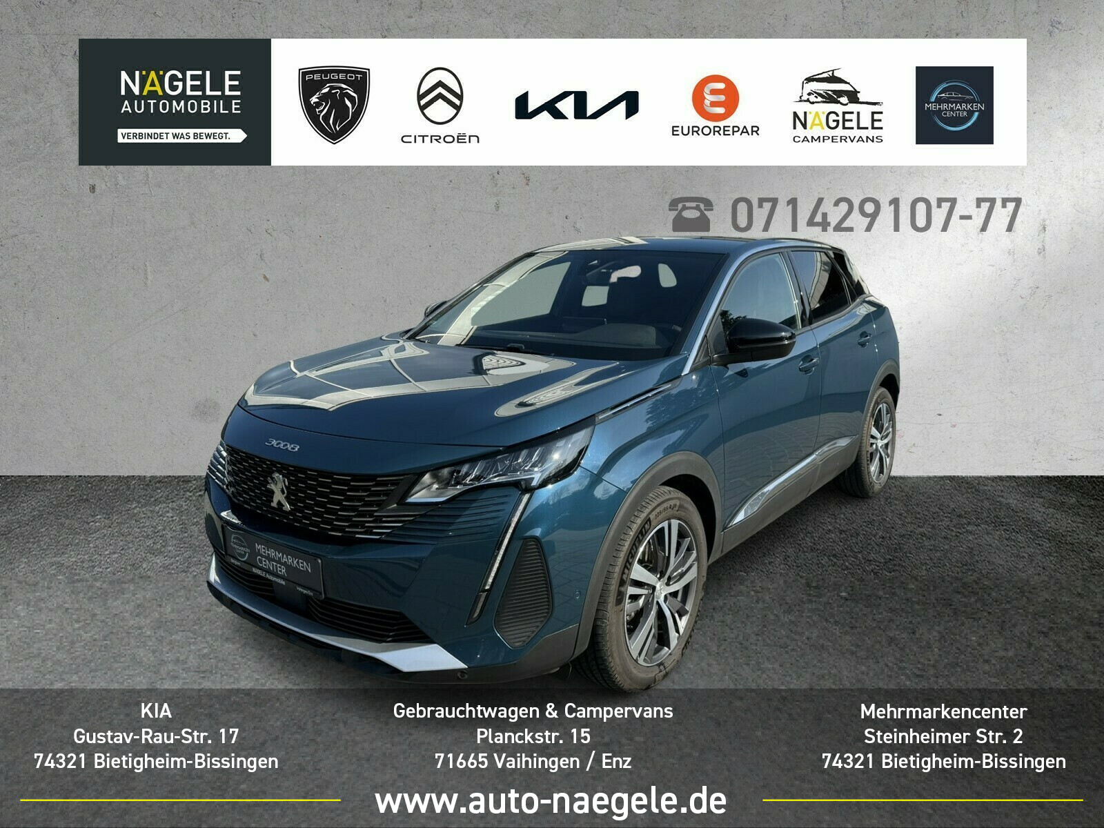 3008 1.2 Hybrid 136 GT|Navi| el. Heckklappe|SZH