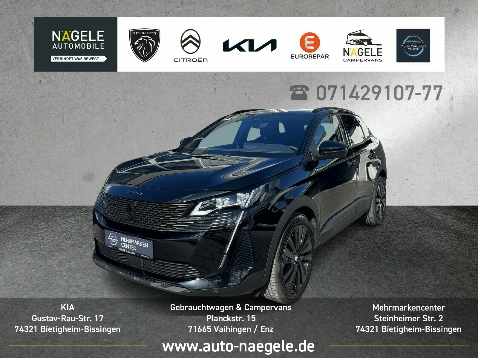 3008 1.2 Hybrid GT+360°+ACC+LED+SITZH.+NAVI BC