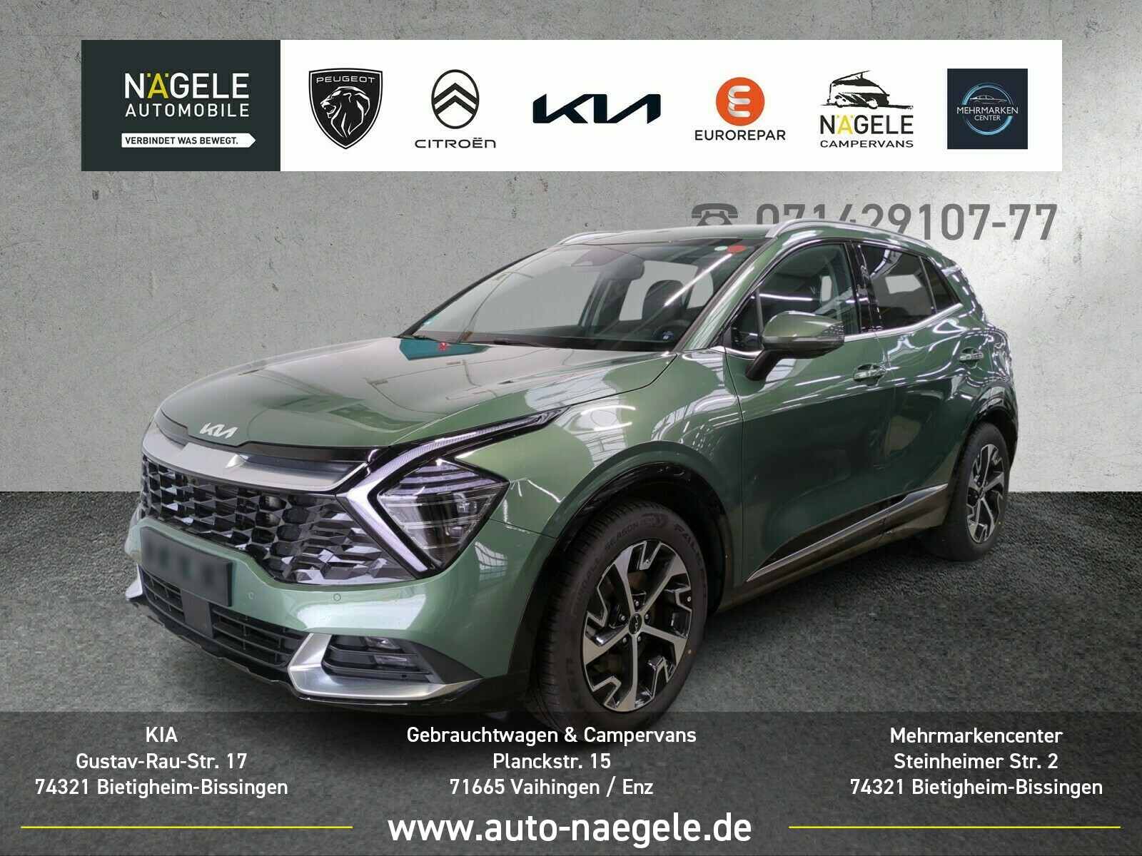 Sportage 1.6 T-GDI Spirit|ACC+LED+NAVI+360°+SHZ