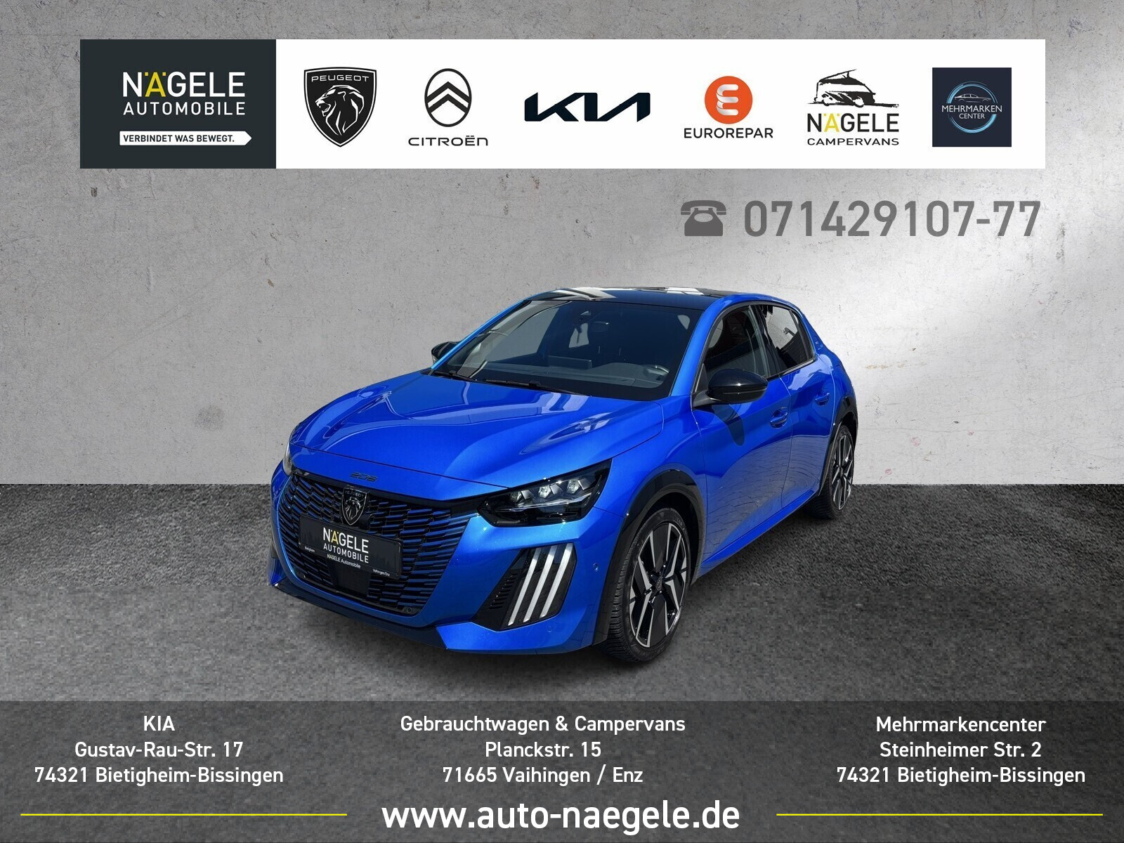 208 1.2 Hybrid 136 GT Automatik|Navi| Bluetooth