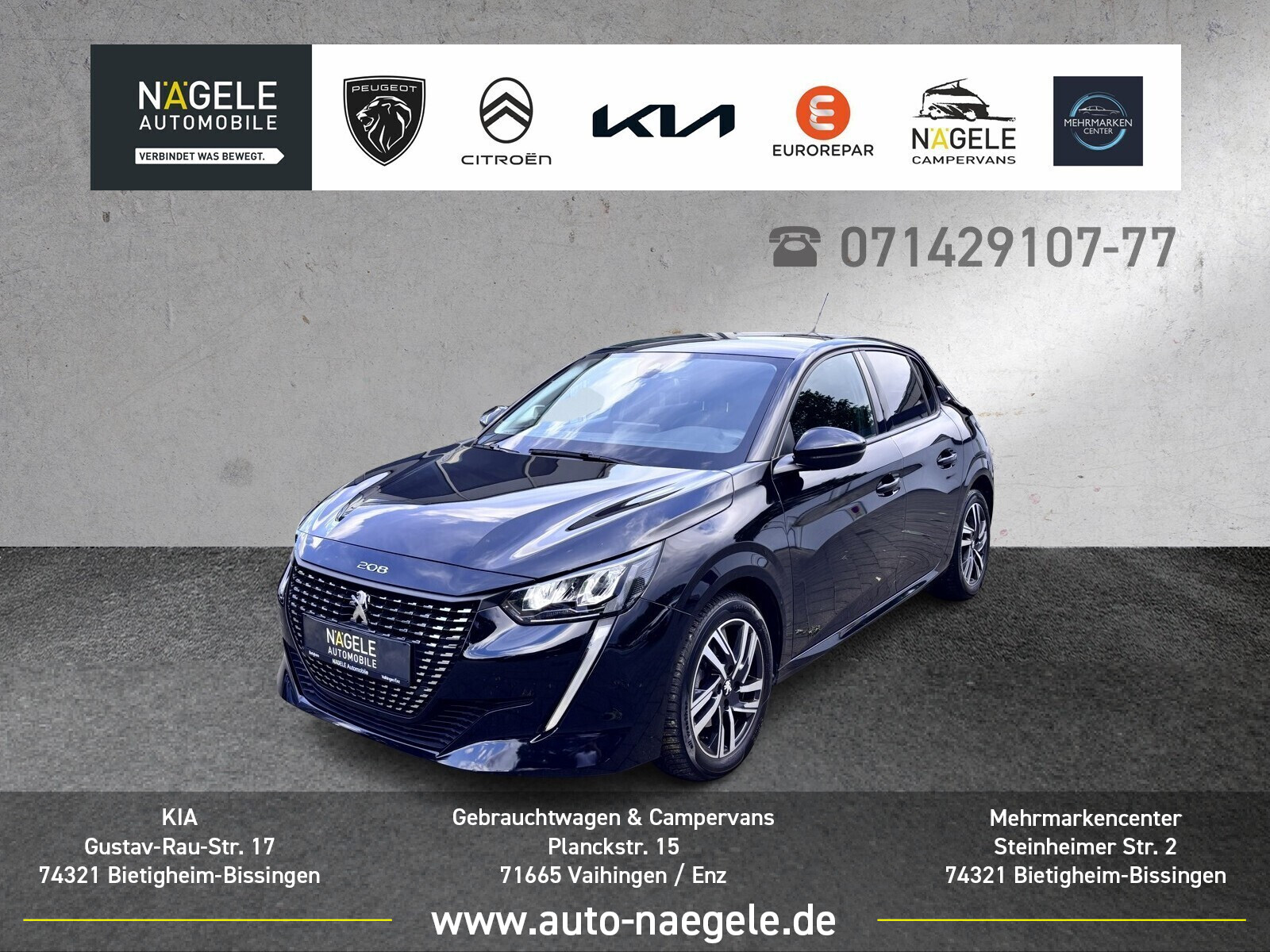 208 1.2 PureTech Allure|NAVI+SHZ+KAMERA+CARPLAY