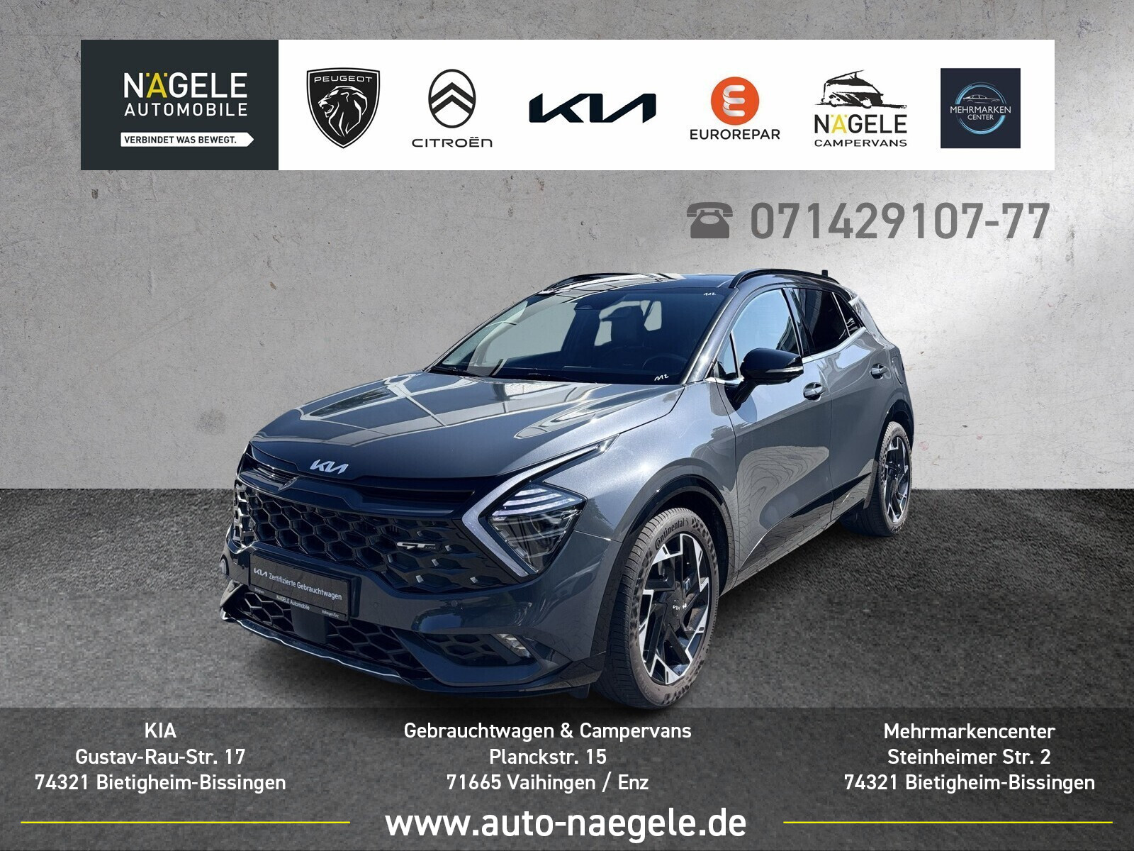 Sportage 1.6 T-GDI GT-Line 4WD|ACC+NAVI+PANORAMA