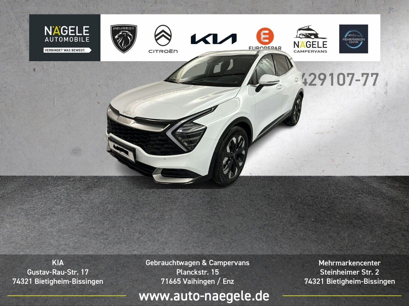 Sportage 1.6 T-GDI PHEV Spirit 4WD|ACC+NAVI+SHZ