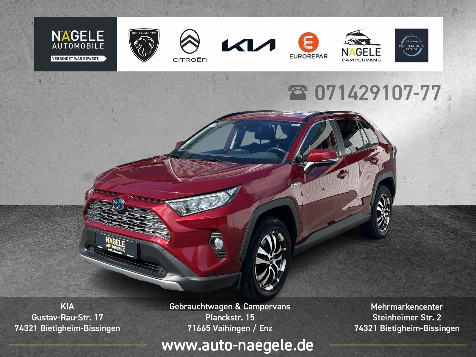 RAV4 2.5 VVT-i Hybrid Team+AHK+ACC+Standh.+Navi